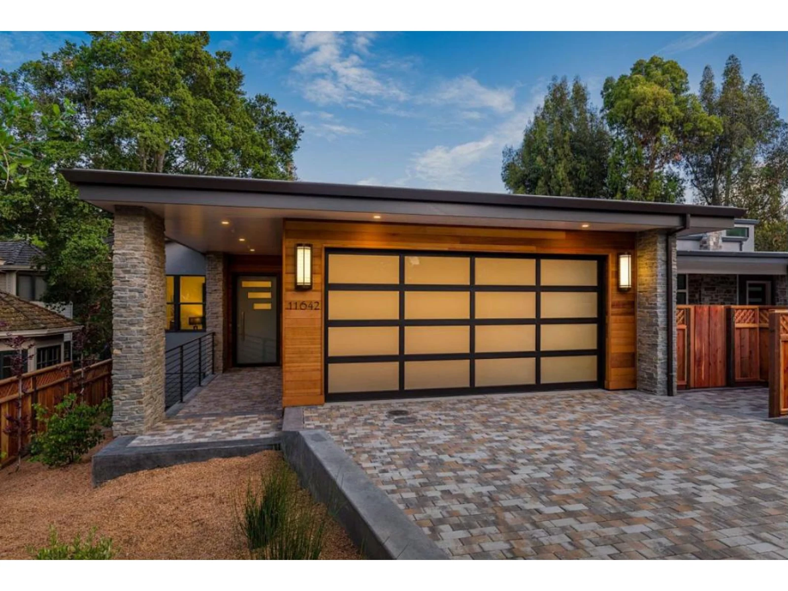 Black Frame Glass Grid Garage Door-1 Black Frame Glass Grid Garage Door
