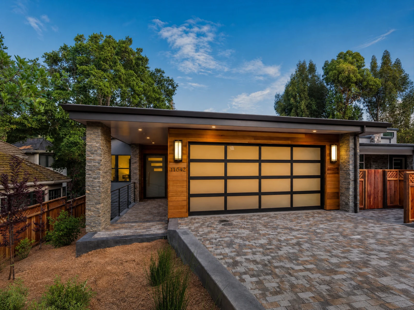 Black Frame Glass Grid Garage Door Black Frame Glass Grid Garage Door