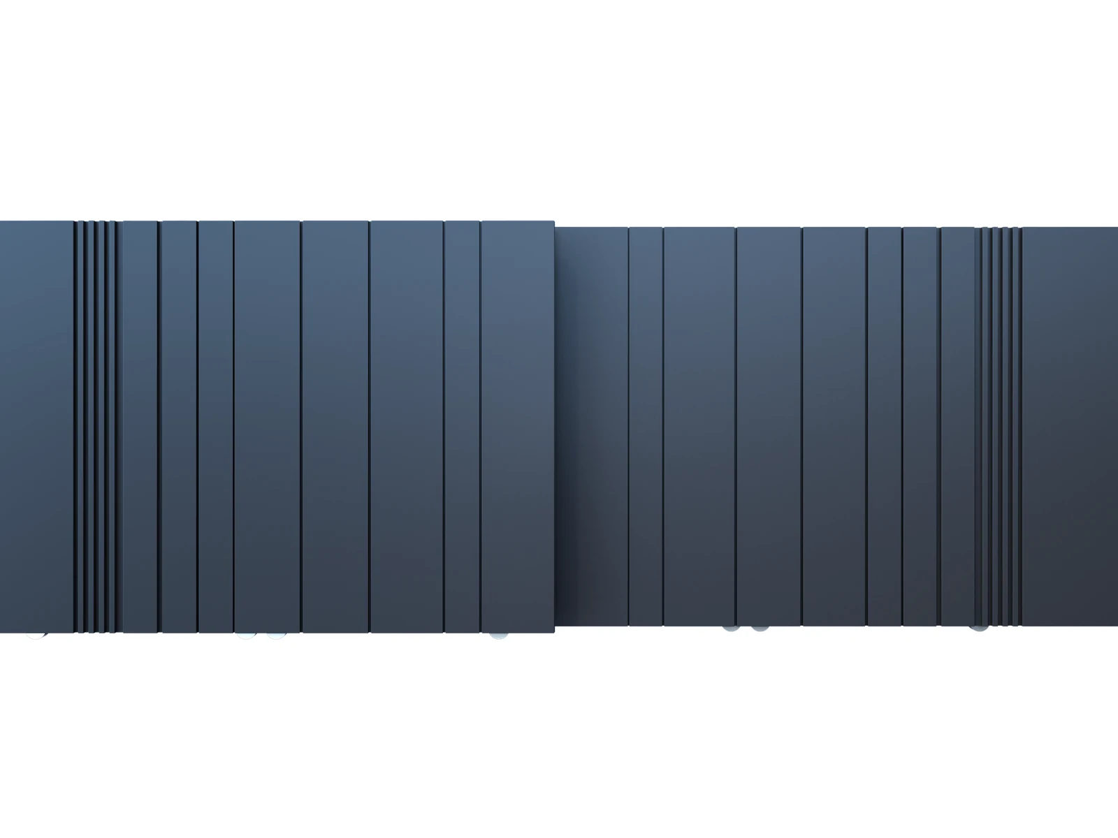 Modern Dark Blue Gray Vertical Panel Aluminum Bi-Folding Sliding Gate-1 Modern Dark Blue Gray Vertical Panel Aluminum Bi-Folding Sliding Gate