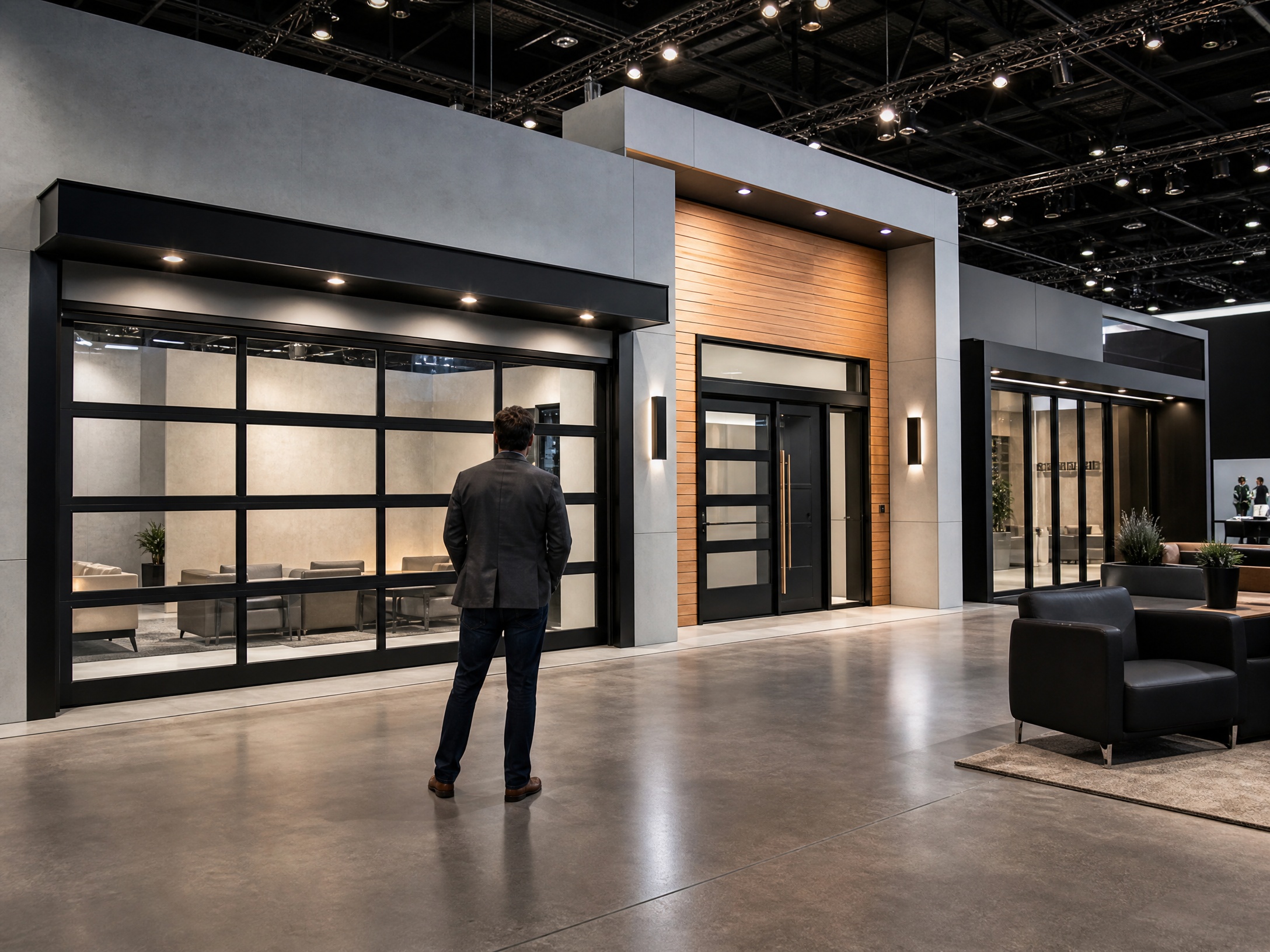 Home exhibition 02 modern doors display