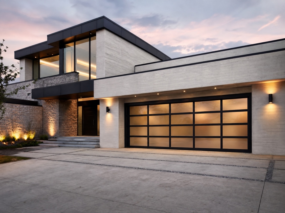Home news 03 modern glass garage door